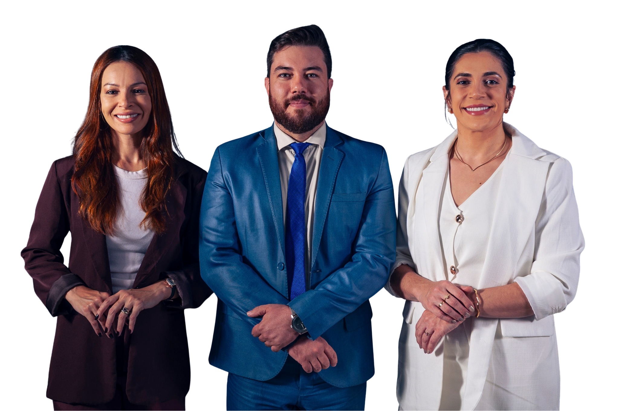 Odete, Douglas e Lorena, sócios do Lima Carvalho Gontijo Advogados